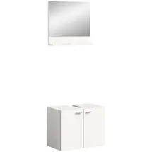 xonox.home Boston/Tampa Waschbeckenunterschrank / Spiegel 110x70 cm - Silber