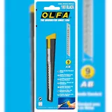 OLFA Cutter-Messer 180 Black, 9 mm Klinge in schwarzer Metallausführung