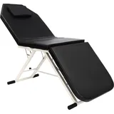 UESUENYENS Mobile Massageliege 3 Zonen Massagebett Klappbar Massagetisch Kosmetikliege SPA Salon Bett Beauty Salon Bett für Massage (Schwarz)