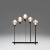 Konstsmide 3964-710TR LED-Laterne Bernstein LED Schwarz EEK: F (A - G)