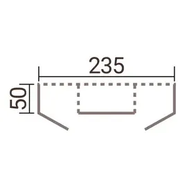 Weka Killarney Pflanztisch 235 cm beige