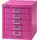 BISLEY MultiDrawer Schubladenschrank 38 x 28 x 33 cm pink