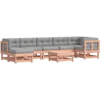 vidaXL Garten-Lounge-Set 8-tlg. braun