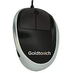 BakkerElkhuizen Goldtouch BNEGTEMR Kabelgebundene Maus Verkabelt Nein Schwarz, Silber
