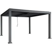 Mendler Pergola MCW-L46 Anthrazit 11 cm Alu-Gestell  3 x 4 m
