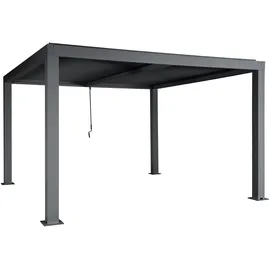 Mendler Pergola MCW-L46 Anthrazit 11 cm Alu-Gestell  3 x 4 m