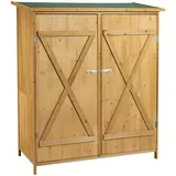 Wiltec Gerätehaus XXL 136 x 65,5 x 160 cm braun 60191