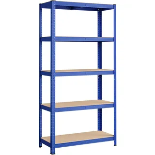 Songmics Schwerlastregal, 2er Set, 180 x 90 x 40 cm, blau