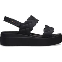 Crocs Brooklyn Low Wedges Plateau Sandalen, Schwarz, 38/39 EU