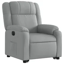 vidaXL Relaxsessel mit Aufstehhilfe Elektrisch 95 x 99 x 95 cm Hellgrau