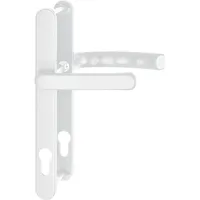 HOPPE Drückergarnitur LIÈGE - Schmalschild 24 mm, Griff flach, 67 - 72, weiß