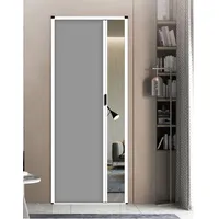 Pounjsd faltschiebetür accordion tür, falttüren schiebetür, badezimmer falttür, falttür ohne bohren, für kleine Räume, Wohnzimmer, Schlafzimmer, Keller, Waschküche, durchgang, 75×200cm