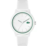 Lacoste Analog Quarzuhr für Herren mit Weisses Silikonarmband - 2011169