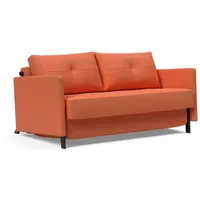 INNOVATION LIVING TM Schlafsofa Cubed Klappsofa, hochwertige Schlaffunktion, Design und extra Komfort, Frontauszug, sehr platzsparend, abgewinkelt Sitzen, waagerecht liegen orange