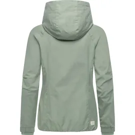 Ragwear Damen, Leichte Übergangsjacke kurze Blouson-Jacke mit Kapuze Dizzie A YOUMODO Dusty Green Gr. XXL - XXL