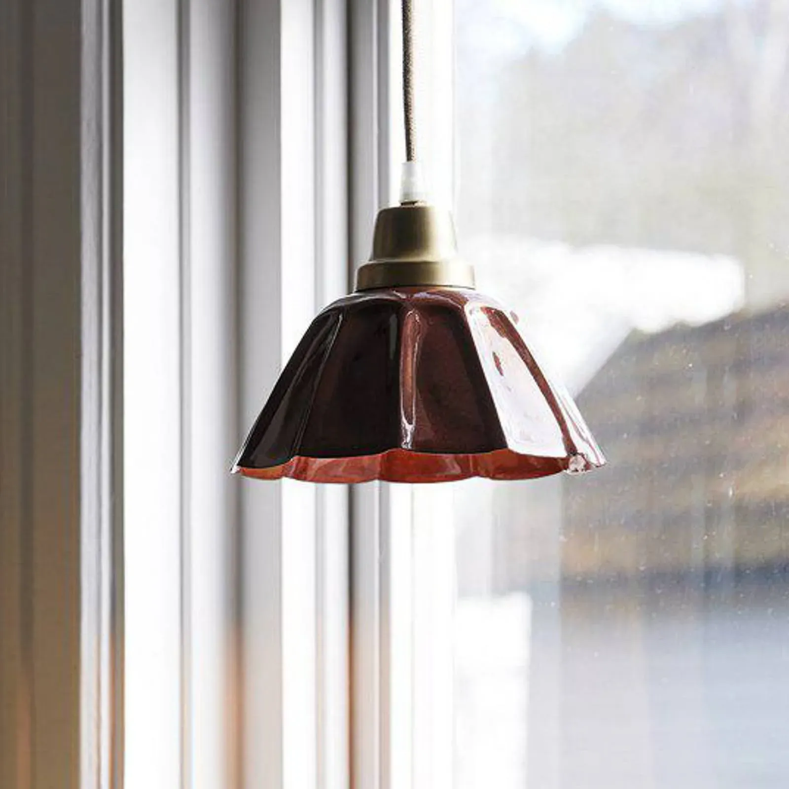 PR Home Hängelampe Ester, terracotta, Ø 17 cm, Eisen Stecker Ester, braun / rost, für Wohn- / Esszimmer, Metall, Vintage, Hängelampen mit Stecker - 17 cm - 17 cm - 15 cm