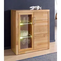 Home Affaire Vitrine »Logo,100cm hoch,42 cm tief,Fronten Massivholz,6Fächer«,... Korpus