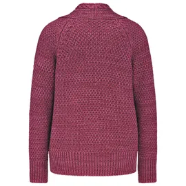 GOLDNER Elegante Grobstrickjacke rot 24