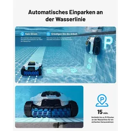 Mammotion Spino E1 Poolroboter Akku Boden Wand