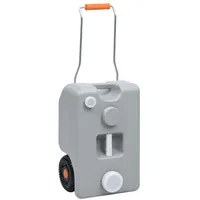 VidaXL Camping-Wassertank mit Rollen 25 L Grau