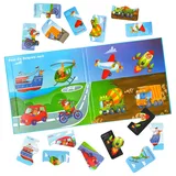 Magnikon Erste Große Puzzles 2 Teile Verkehrsmittel mit 16 Magneten- ab 3 Jahren | Gr.: onesize