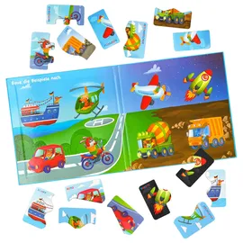 Magnikon Erste Große Puzzles 2 Teile Verkehrsmittel mit 16 Magneten- ab 3 Jahren | Gr.: onesize