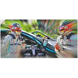 Artland Wandfolie »Lewis Hamilton - schnell und erfolgreich«, Bilder von Berufen, (1 St.), selbstklebend Artland Farbe Bild(er): bunt