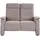 exxpo - sofa fashion "Ascoli, Kinosofa mit hohem Sitzkomfort, bequeme Armlehnen", grau (taupe), B:140cm H:106cm T:99cm, NaturLEDER (echtes Rindsleder) in Sitz und Rücken.