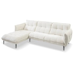 SOMETA Ecksofa Molto Stoff Weiß Ivory