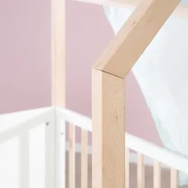 ROBA BAUMANN Roba Hausbett 70x140cm Buche natur Holz weiß