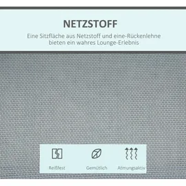Outsunny Hollywoodschaukel Grau 3-Sitzer