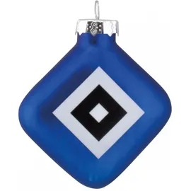 Hamburger SV Weihnachtsrauten 4er Set - Hängeornamente aus Kunststoff - Weihnachtsdekoration