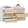 Milord Kommode CL100 100 x 57 x 35 cm Weiß-Sonoma