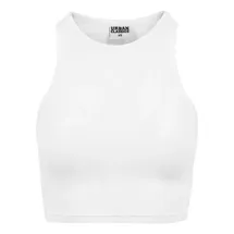 URBAN CLASSICS Cropped Rib Top Weiß XXL