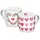 Geda Labels Tasse Watercolor Love 0,25 l Rosa 2 St.