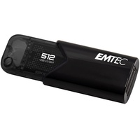 Emtec B110 Click Easy 3.2 schwarz 512GB, USB-A 3.0 (ECMMD512GB113)