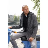 John Devin Strickmantel im Tweed-Look schwarz 62