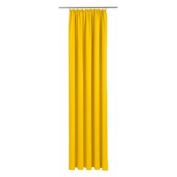Vorhang WIRTH „Dim out“ Gardinen Gr. 300 cm, Kräuselband, 145 cm, gelb Kräuselband