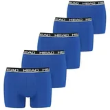 Head Boxershorts unifarben blau M 5er Pack