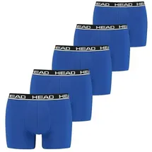 Head Boxershorts unifarben blau M 5er Pack