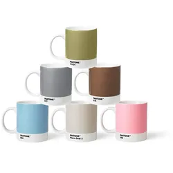 Pantone Porzellan Becher 6er-Set Set 2 - Pastell-Töne