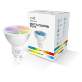 HOMEPILOT Rademacher addZ White + Colour GU10 LED, 4,8 W, kompatibel mit Amazon Alexa, RGBW 16 Mio. Farben, dimmbar z.B. via Smart Home, Typ: 8438 Nachfolgemodell verfügbar