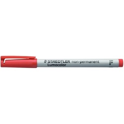 STAEDTLER Folienschreiber 0,6mm wasserlöslich rot nachfüllbar