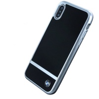 BMW Aluminium Stripe HC - Hard Cover - Apple iPhone XS), Smartphone Hülle, Schwarz