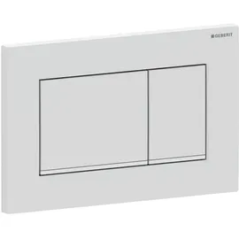 Geberit Sigma30 Betätigungsplatte für 2-Mengen-Spülung weiß matt/weiß/weiß matt lackiert/weiß 115.883.01.1