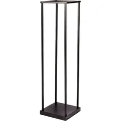 Holzlager aus Metall - 31,5 x 31,5 x 115 cm - Brennholzlager - Schwarz
