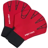 Sport-Thieme Aqua-Fitness-Handschuhe Geschlossen Rot M
