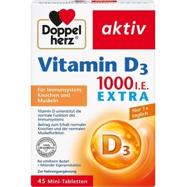 Doppelherz Vitamin D 1000 I.E. Extra Tabletten 45 St.