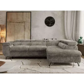 MKS ECKSOFA PABLO L Grau Cord - Rechts Seite