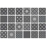 Fliesenaufkleber 15X15CM Dunkelgrau Klebefliesen Küche Selbstklebende Fliesen,Fliesenaufkleber Bad Küche,Fliesen Selbstklebend,Wasserdicht Küchenfliesen Überkleben